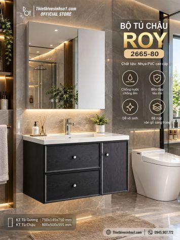 Bộ Tủ Chậu ROY 2665-80