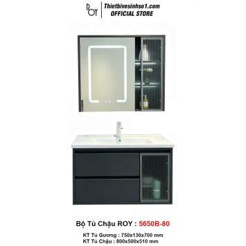 Bộ Tủ Chậu ROY 5650B-80
