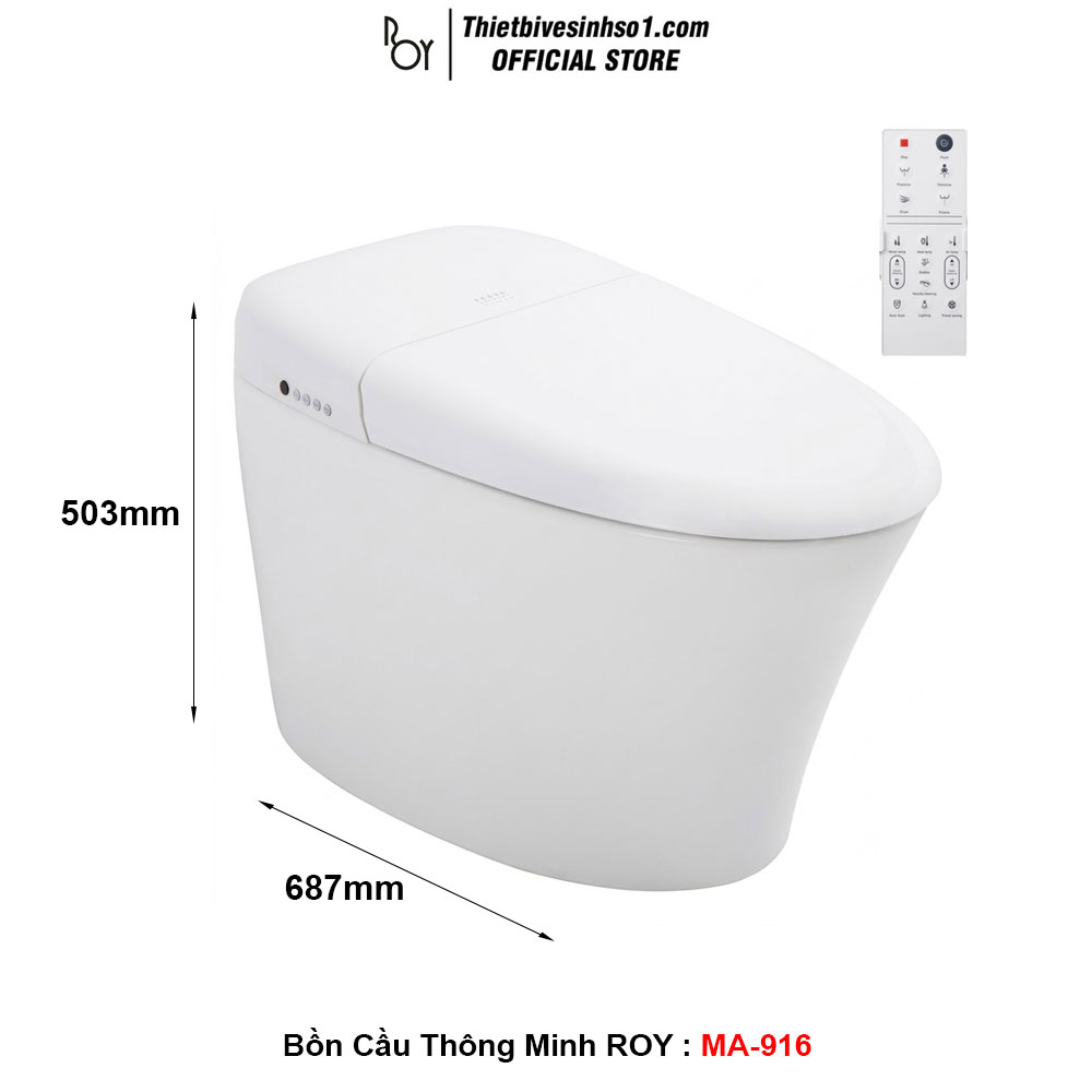 Bồn Cầu Thông Minh ROY MA-916 Bồn Cầu Thông Minh ROY MA-916
