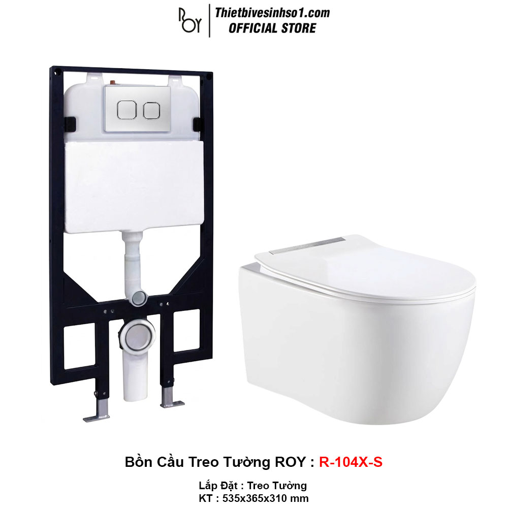 Bồn Cầu Treo Tường ROY R-104X-S