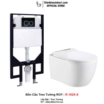 Bồn Cầu Treo Tường ROY R-102X-S