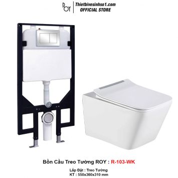 Bồn Cầu Treo Tường ROY R-103-WK