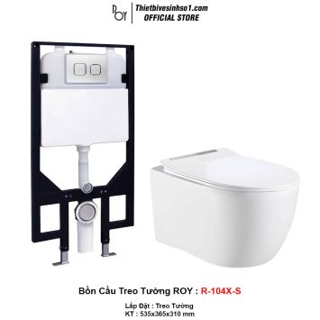 Bồn Cầu Treo Tường ROY R-104X-S