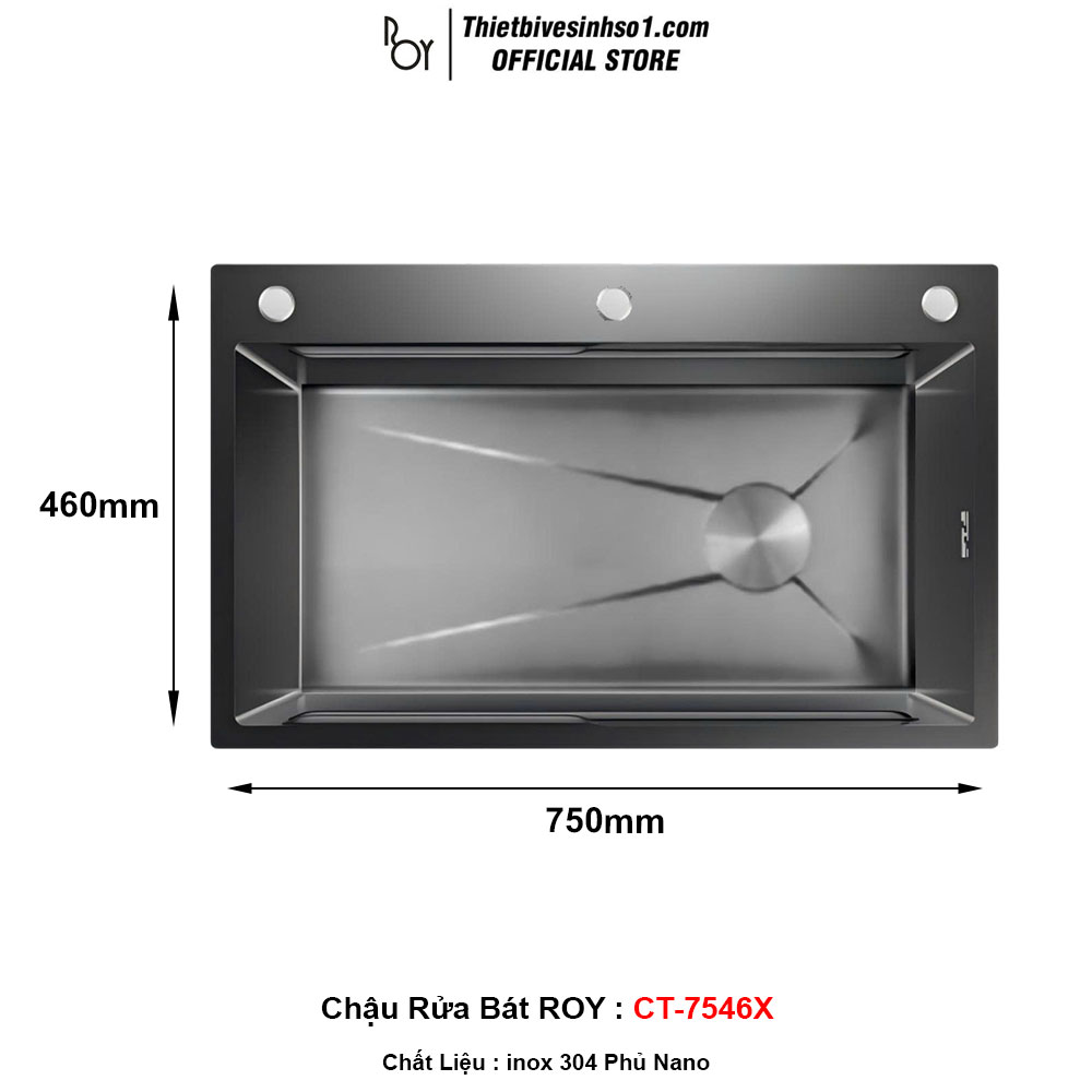 Chậu Rửa Bát ROY CT-7546X
