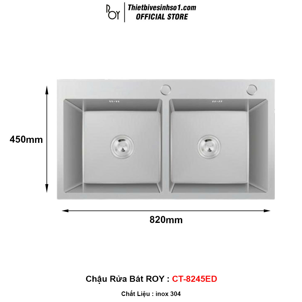 Chậu Rửa Bát ROY CT-8245ED