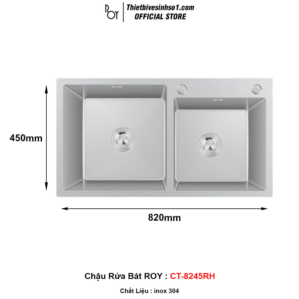 Chậu Rửa Bát ROY CT-8245RH