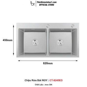 Chậu Rửa Bát ROY CT-8245ED