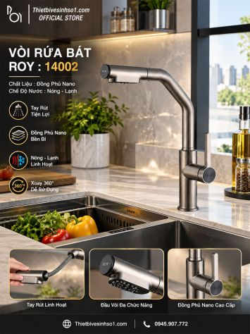 Vòi Rửa Bát ROY 14002