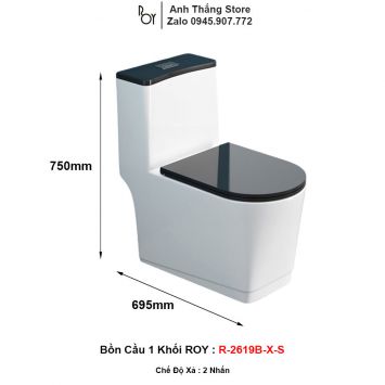 Bồn Cầu ROY R-2619B-X-S