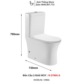 Bồn Cầu ROY R-2799X-S