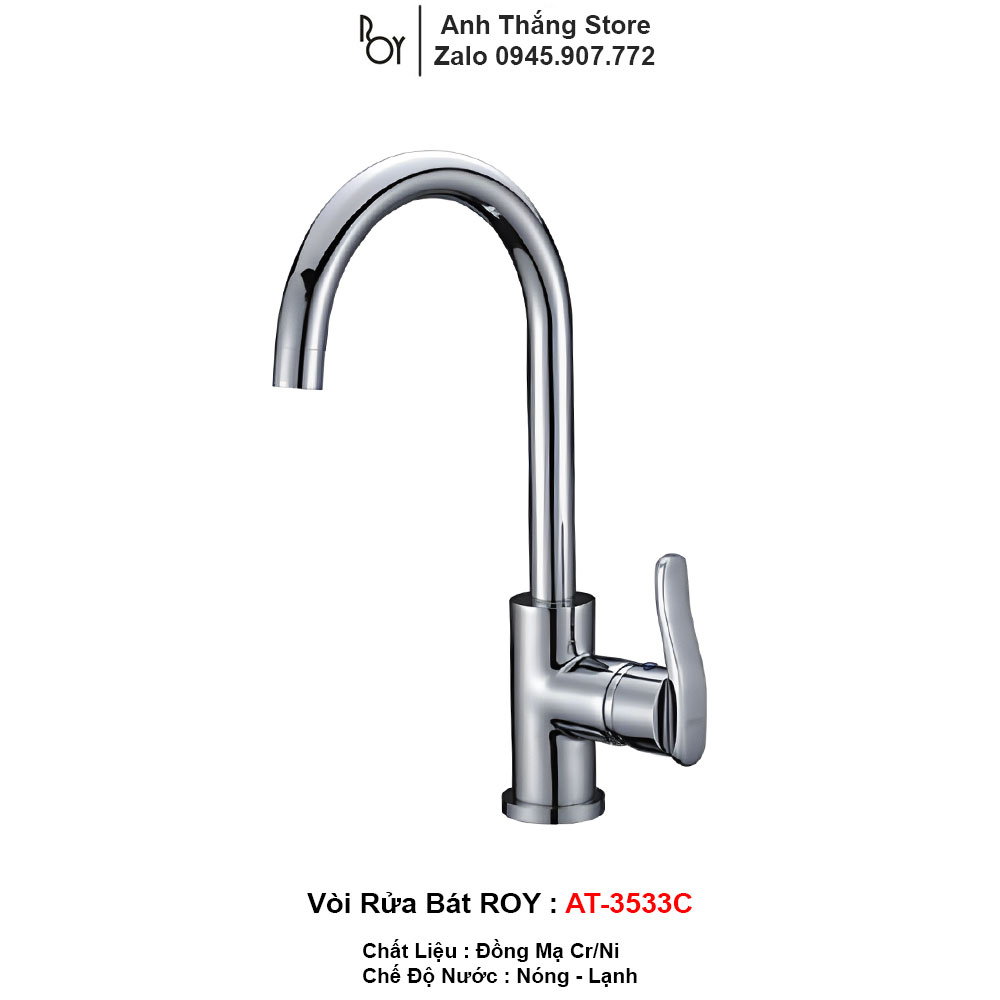 Vòi Rửa Bát ROY AT-3533C | Tổng Kho ROY Hà Nội