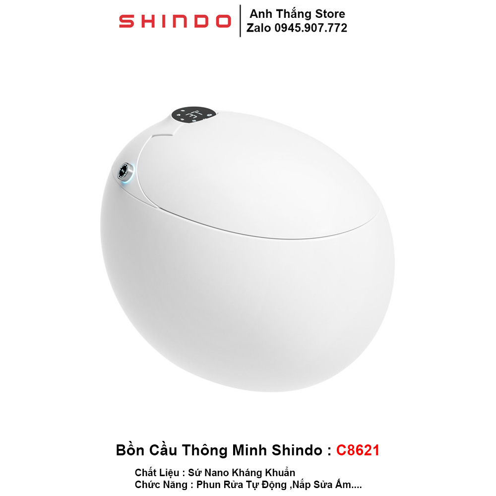 Bồn Cầu Thông Minh Điện Tử Shindo C8621