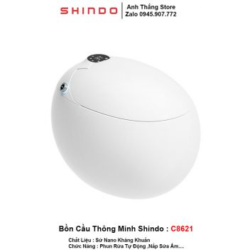 Bồn Cầu Thông Minh Điện Tử Shindo C8621