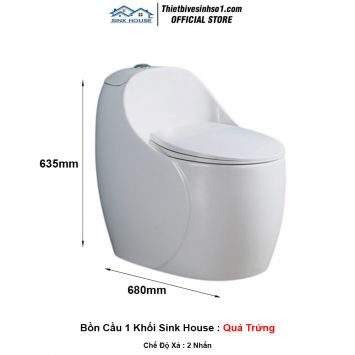 Bồn Cầu Sink House Quả Trứng