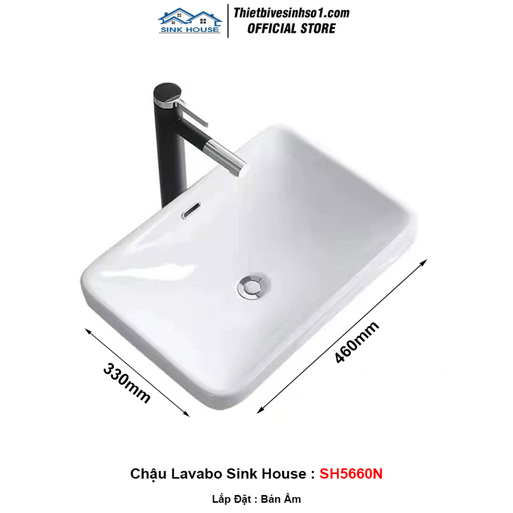 Chậu Lavabo Sink House SH5660N