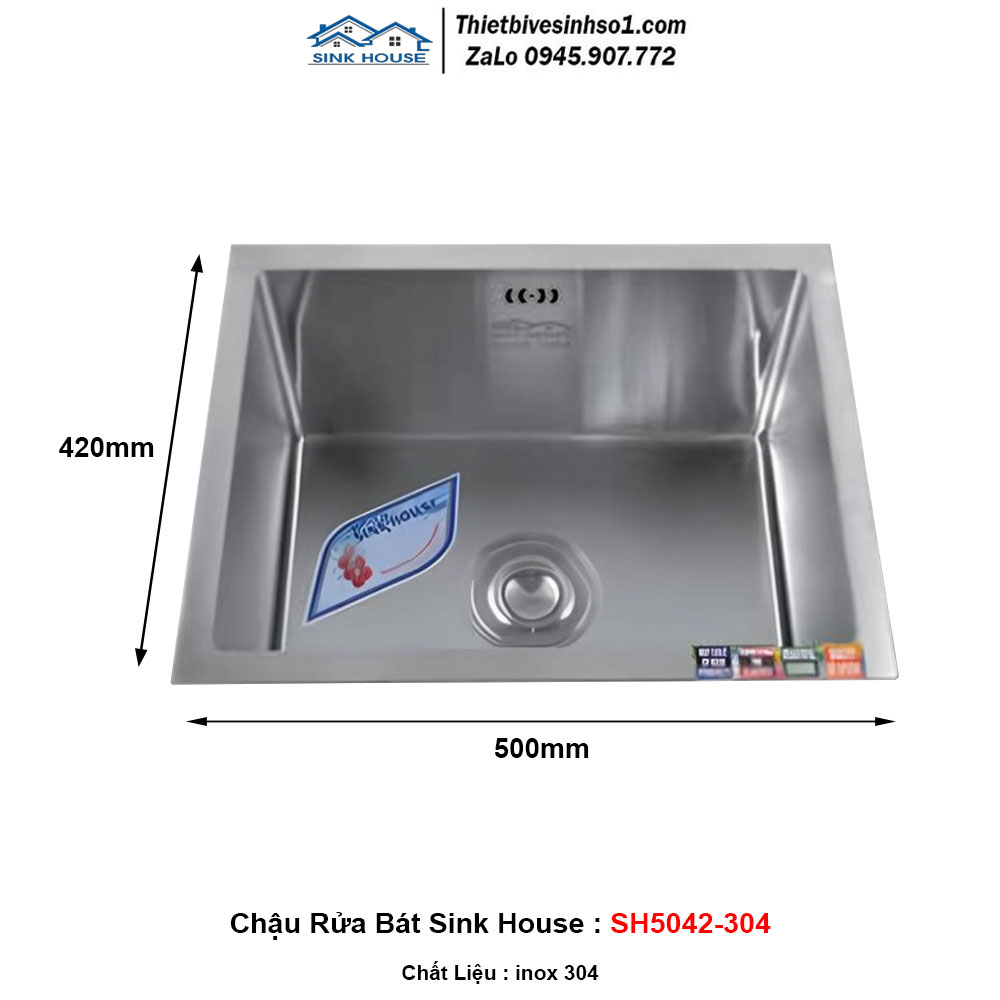 Chậu Rửa Bát Sink House SH5042-304 Chậu Rửa Bát Sink House SH5042-304