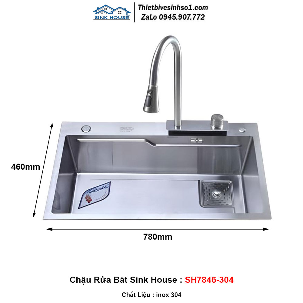 Chậu Rửa Bát Sink House SH7846-304 Chậu Rửa Bát Sink House SH7846-304