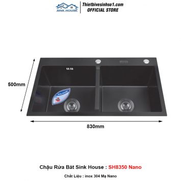 Chậu Rửa Bát Sink House SH8350 Nano