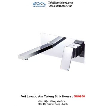 Vòi Lavabo Âm Tường Sink House SH9930