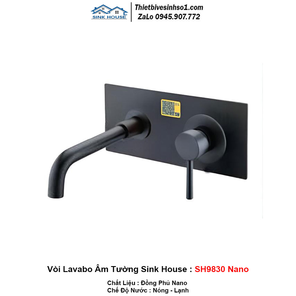Vòi Lavabo Âm Tường Sink House SH9830 Nano