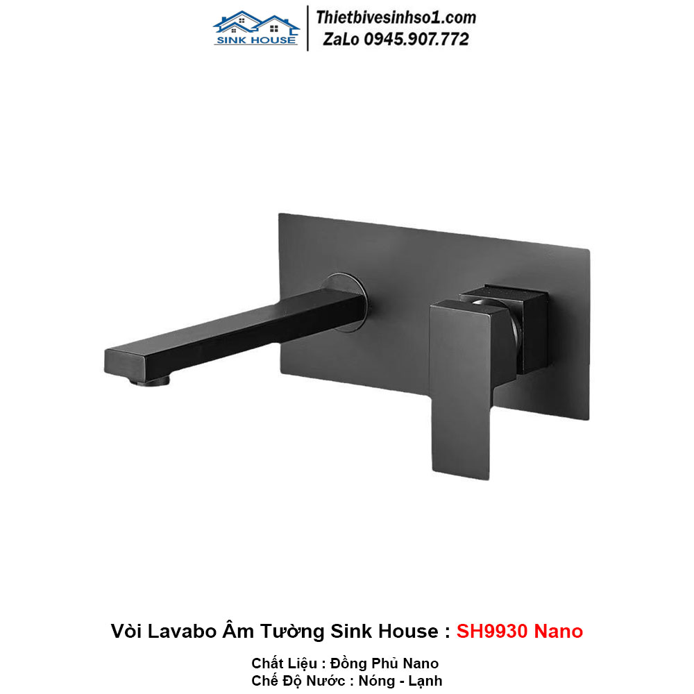 Vòi Lavabo Âm Tường Sink House SH9930 Nano