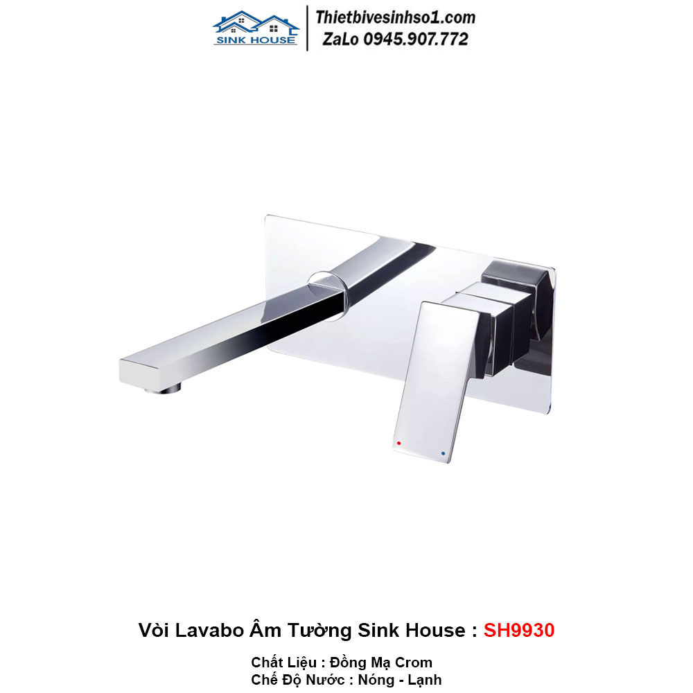 Vòi Lavabo Âm Tường Sink House SH9930