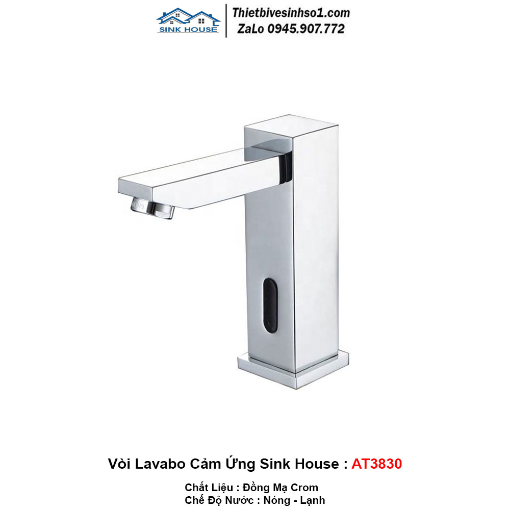 Vòi Lavabo Cảm Ứng Sink House AT3830 Vòi Lavabo Cảm Ứng Sink House AT3830