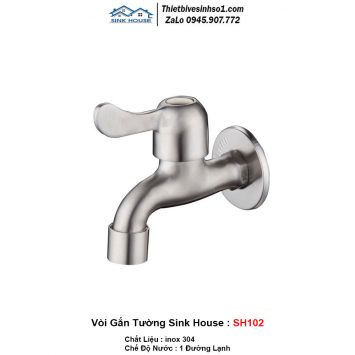 Vòi Nước Gắn Tường Sink House SH102