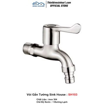 Vòi Nước Gắn Tường Sink House SH103