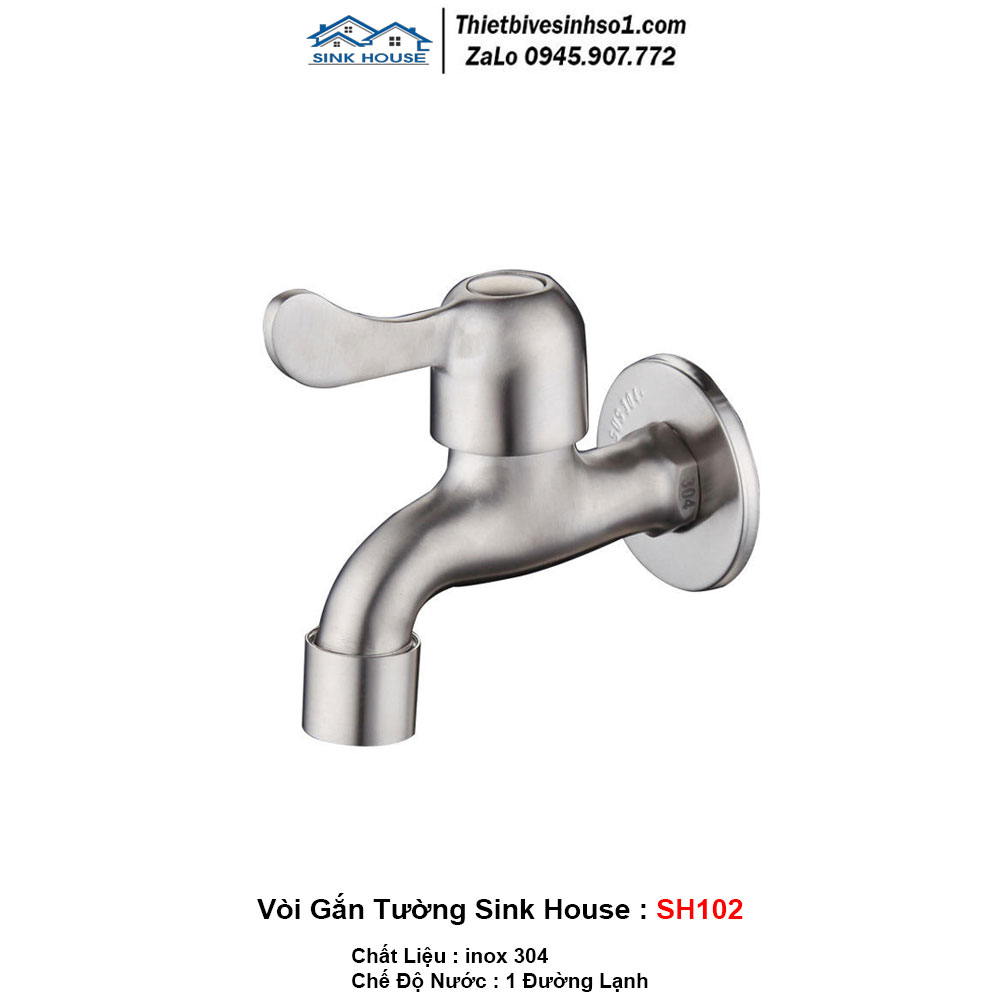 Vòi Nước Gắn Tường Sink House SH102