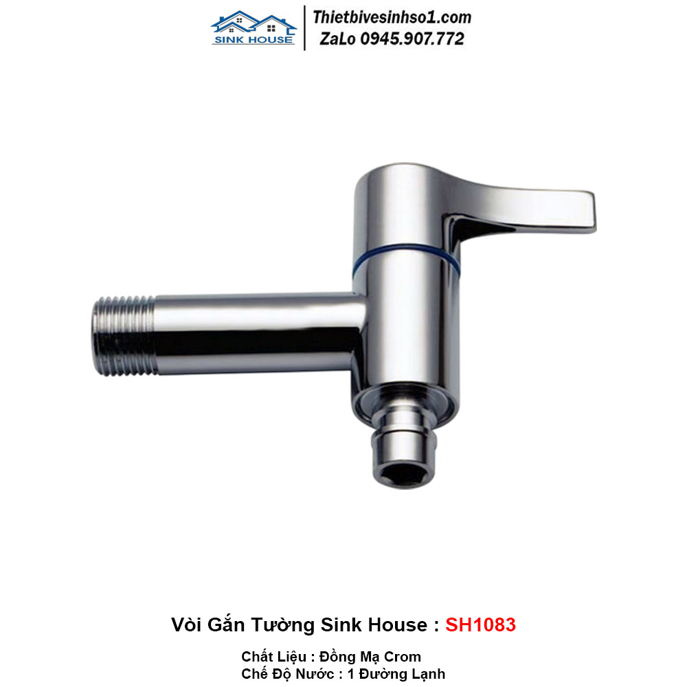 Vòi Nước Gắn Tường Sink House SH1083 Vòi Nước Gắn Tường Sink House SH1083