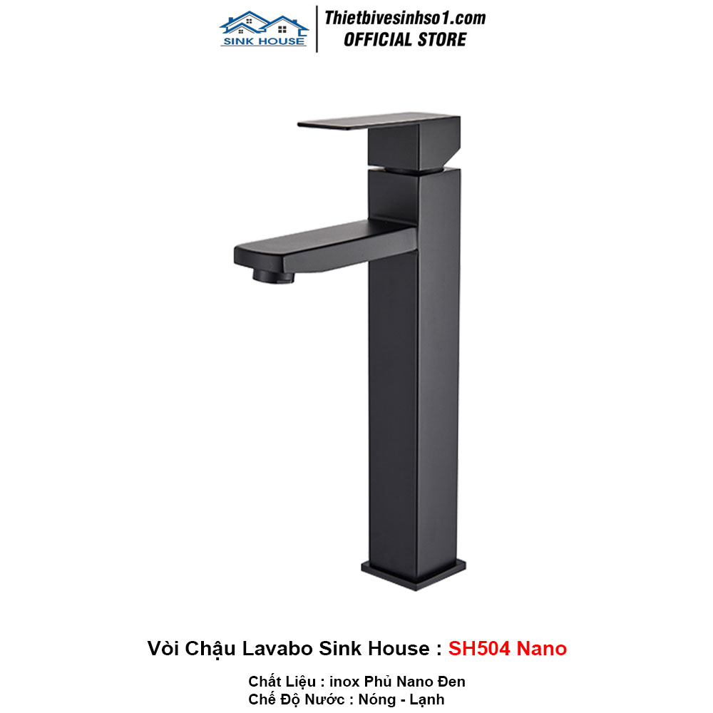 Vòi Chậu Lavabo Sink House SH504 Nano Vòi Chậu Lavabo Sink House SH504 Nano