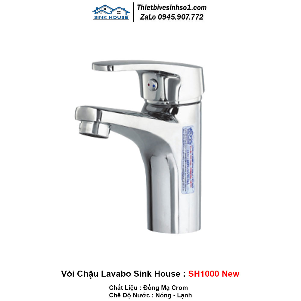 Vòi Chậu Lavabo Sink House SH1000 New Vòi Chậu Lavabo Sink House SH1000 New
