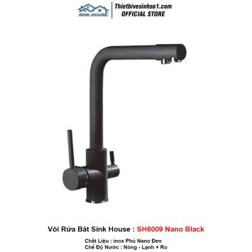 Vòi Rửa Bát Sink House SH6009 Nano Black