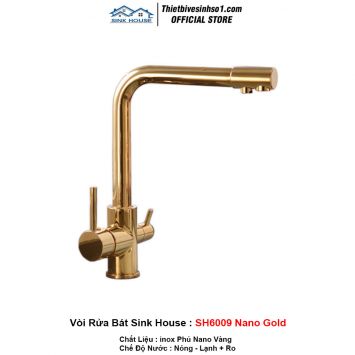 Vòi Rửa Bát Sink House SH6009 Nano Gold