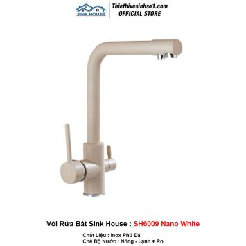 Vòi Rửa Bát Sink House SH6009 Nano White