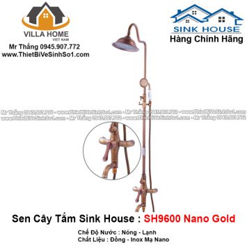 Sen Cây Tắm Sink House SH9600-Nano-Gold