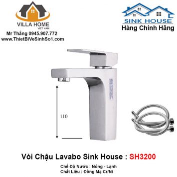 Vòi Lavabo SINK HOUSE SH3200-2