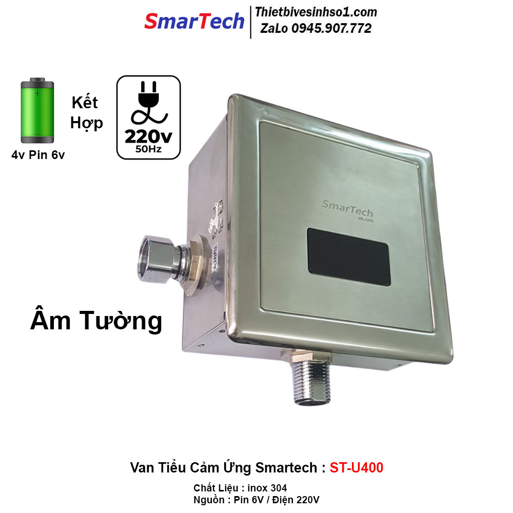 Van Tiểu Cảm Ứng SmarTech ST-U400 Van Tiểu Cảm Ứng SmarTech ST-U400