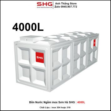 Bể Nước Ngầm inox Sơn Hà SHG 4000L