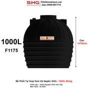 Bể Phốt Tự Hoại Sơn Hà Septic SHG 1000L Đứng