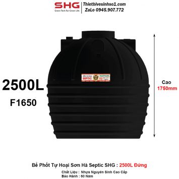 Bể Phốt Tự Hoại Sơn Hà Septic SHG 2500L Đứng