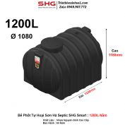 Bể Phốt Tự Hoại Sơn Hà Septic SHG Smart 1200L Nằm