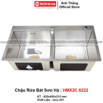Chậu Rửa Bát Sơn Hà HMX2C 8222