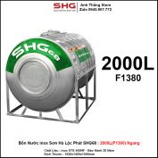 Bồn Nước inox Sơn Hà Lộc Phát SHG68 Ngang 2000L-F1380