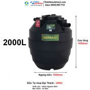 Bồn Tự Hoại Đại Thành 2000L