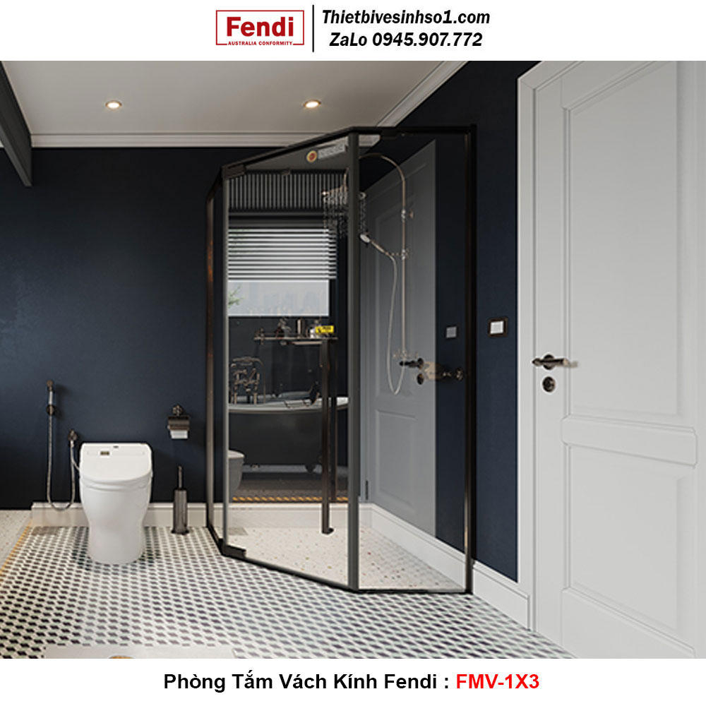 Phòng Tắm Vách Kính FENDI FMV-1X3