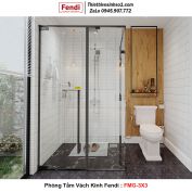 Phòng Tắm Vách Kính FENDI FMG-3X3