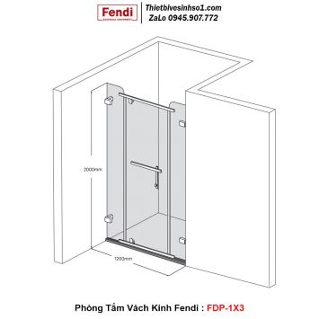 Phòng Tắm Vách Kính FENDI FDP-1X3