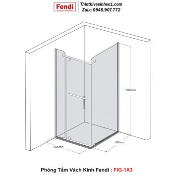 Phòng Tắm Vách Kính FENDI FIG-1X3